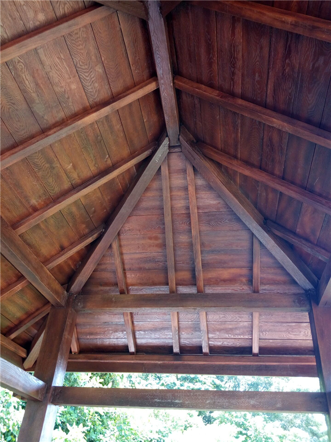 耐久の木製色の居間の天井は友好的なPu物質的なEcoを発します