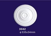 白い色の円形の固体天井の円形浮彫りの軽量の建築材料