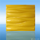 タケ繊維3Dポリ塩化ビニールの壁パネル、ポリ塩化ビニールの居間のための塗装可能 3D壁パネルのタイル